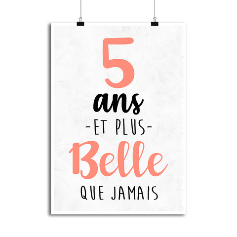 Affiche 5 ans et plus belle que jamais
