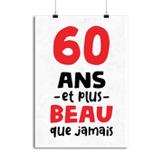 Affiche 60 ans et plus beau