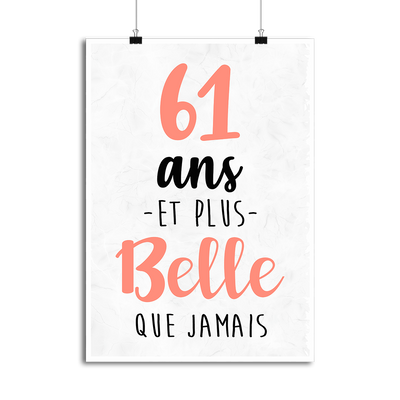 Affiche 61 ans et plus belle que jamais