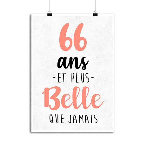 Affiche 66 ans et plus belle que jamais