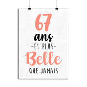 Affiche 67 ans et plus belle que jamais