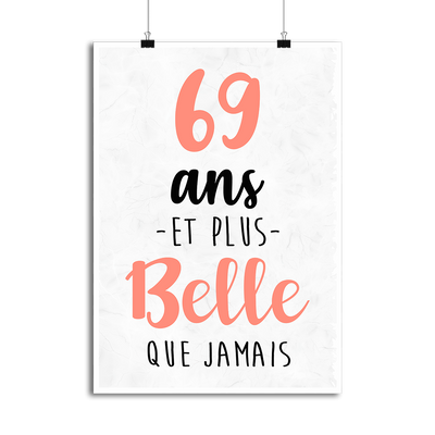 Affiche 69 ans et plus belle que jamais