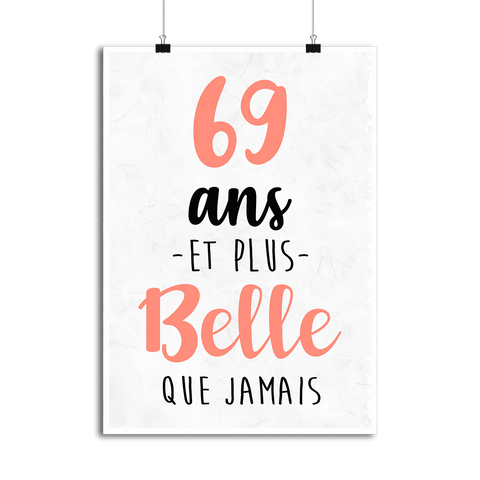 Affiche 69 ans et plus belle que jamais