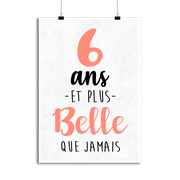 Affiche 6 ans et plus belle que jamais