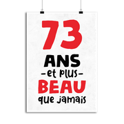 Affiche 73 ans et plus beau
