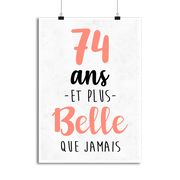 Affiche 74 ans et plus belle que jamais