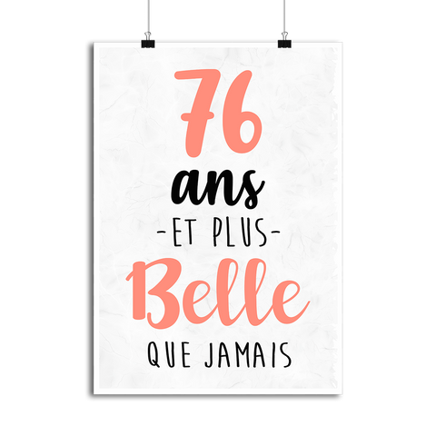 Affiche 76 ans et plus belle que jamais