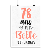 Affiche 78 ans et plus belle que jamais