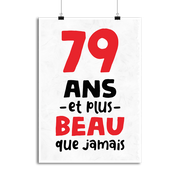 Affiche 79 ans et plus beau