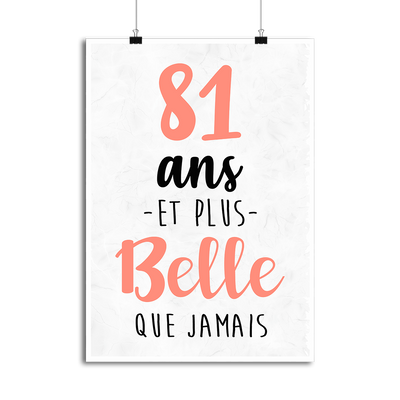 Affiche 81 ans et plus belle que jamais