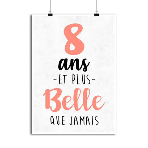 Affiche 8 ans et plus belle que jamais