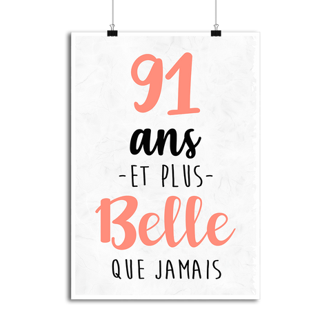 Affiche 91 ans et plus belle que jamais