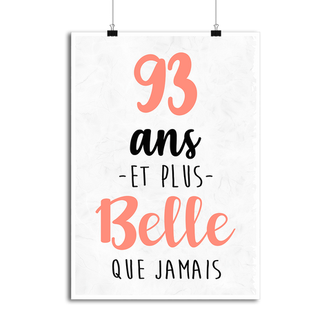 Affiche 93 ans et plus belle que jamais