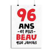 Affiche 96 ans et plus beau