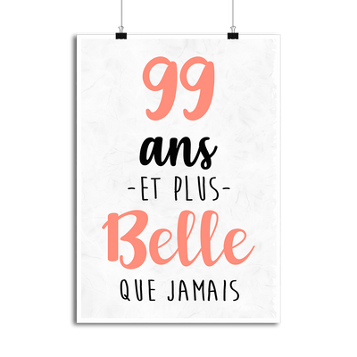 Affiche 99 ans et plus belle que jamais