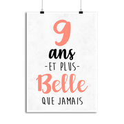 Affiche 9 ans et plus belle que jamais