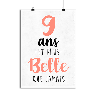 Affiche 9 ans et plus belle que jamais