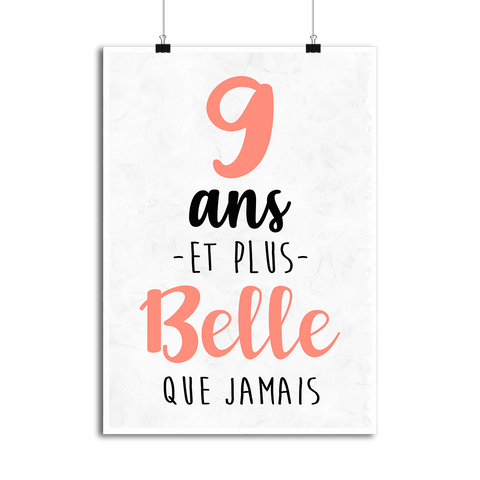 Affiche 9 ans et plus belle que jamais