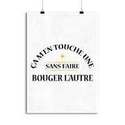 Affiche ça m'en touche une