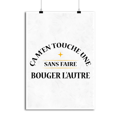 Affiche ça m'en touche une