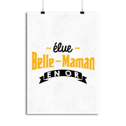 Affiche élue belle-maman en or