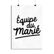 Affiche équipe du marié