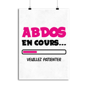 Affiche abdos en cours