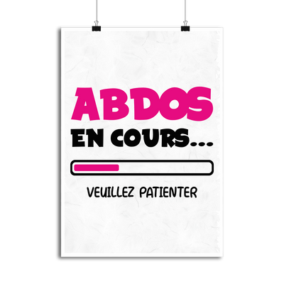 Affiche abdos en cours