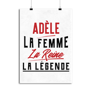 Affiche adèle la femme la reine la légende