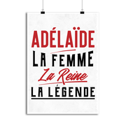 Affiche adélaïde la femme la reine la légende