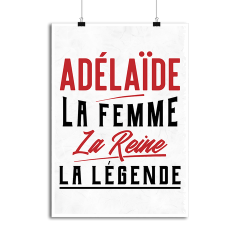 Affiche adélaïde la femme la reine la légende