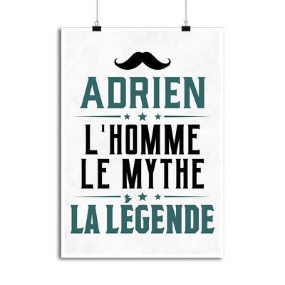 Affiche adrien l'homme le mythe la légende