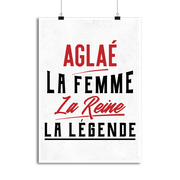 Affiche aglaé la femme la reine la légende