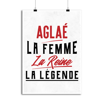 Affiche aglaé la femme la reine la légende