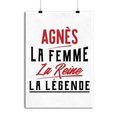 Affiche agnès la femme la reine la légende