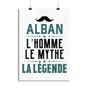 Affiche alban l'homme le mythe la légende