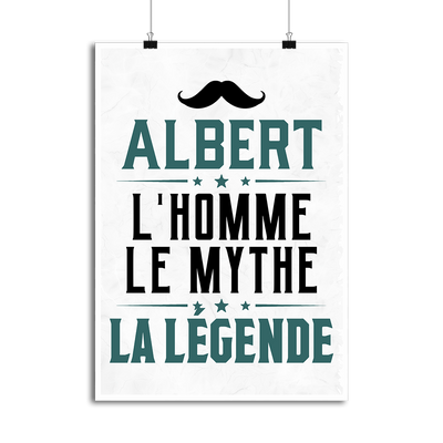 Affiche albert l'homme le mythe la légende