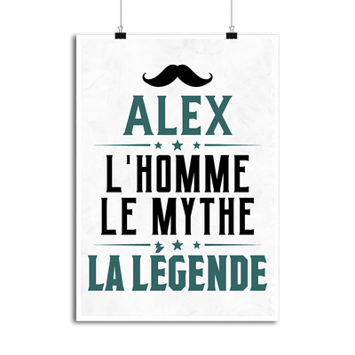 Affiche alex l'homme le mythe la légende