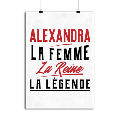 Affiche alexandra la femme la reine la légende