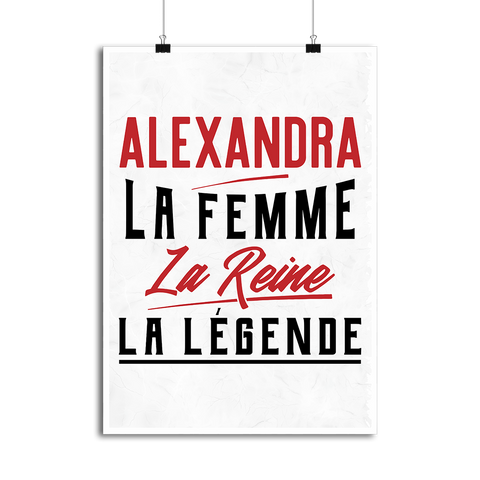 Affiche alexandra la femme la reine la légende