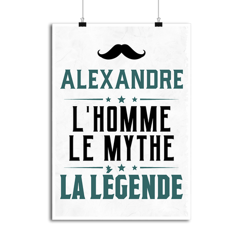 Affiche alexandre l'homme le mythe la légende