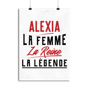 Affiche alexia la femme la reine la légende