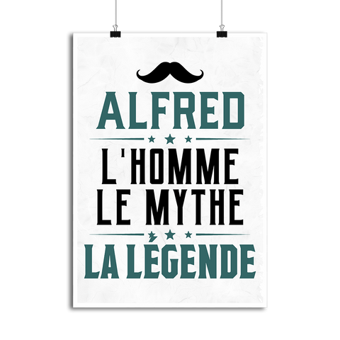 Affiche alfred l'homme le mythe la légende