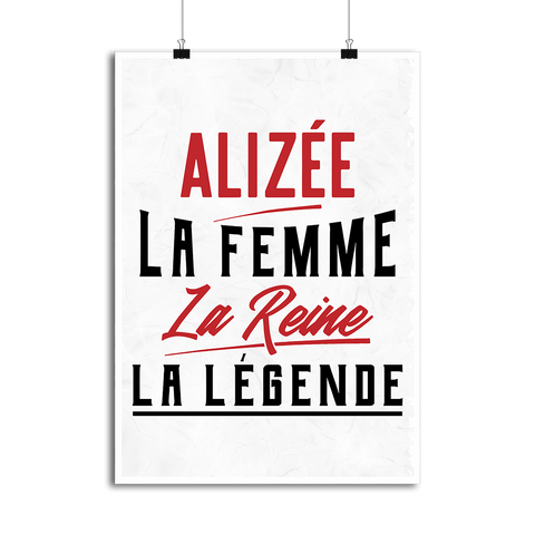 Affiche alizée la femme la reine la légende