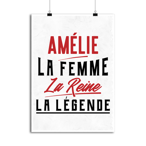 Affiche amélie la femme la reine la légende