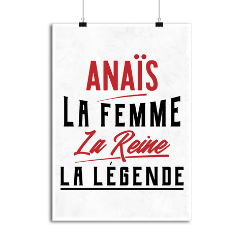 Affiche anaïs la femme la reine la légende