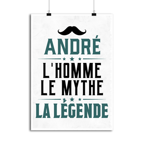 Affiche andré l'homme le mythe la légende