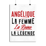 Affiche angélique la femme la reine la légende