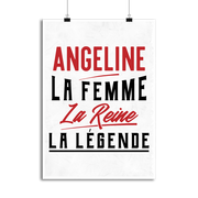 Affiche angeline la femme la reine la légende