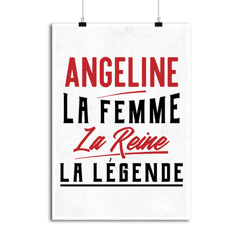 Affiche angeline la femme la reine la légende